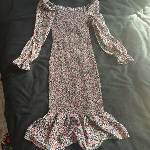 Floral Off-Shoulder Dress